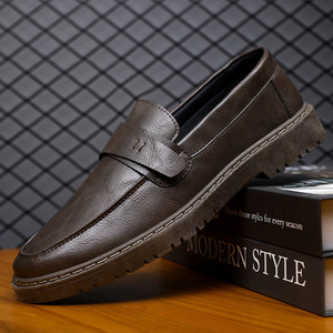 Chaussures décontractées pour hommes en gros, en cuir, légères, imperméables, à bout rond - Product Image 6