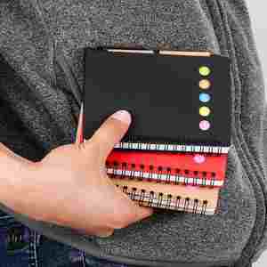 Set de Cuaderno Espiral con Logotipo Personalizado, Notas Adhesivas y Bolígrafo, Bloc de Notas para Eventos Corporativos y Regalos - Product Image 5