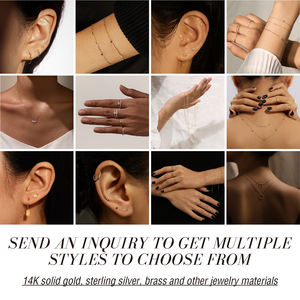 BEJEWLS Ágata Aquática Personalizada Baguette Gemstone Jóias <span class=keywords><strong>14K</strong></span> Banhado A Ouro Paperclip Cadeia Pingente Colar De Prata 925 - Product Image 4