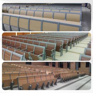 เก้าอี้เรียนพร้อมโต๊ะเขียนหนังสือและชั้นวางหนังสือสำหรับใช้ในห้องเรียน - Product Image 4