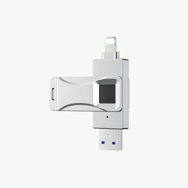 New Design Compatible Fingerprint-Encrypted Metal USB 2.0 High-Speed 20-30MB/s Flash Drive 1-Year Warranty OEM