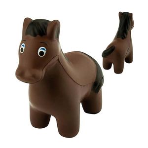 Pelota Antiestrés de Espuma de PU con Forma de Caballo de Dibujos Animados, Personalizable con Logotipo, para Regalos Promocionales y Relajación Laboral - Product Image 1