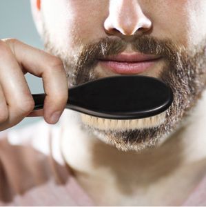 Portable Soins Des Cheveux Peigne Styling <span class=keywords><strong>Balayage</strong></span> Épais Barbe Cheveux Brosse En Plastique Pour Hommes Coiffure - Product Image 6