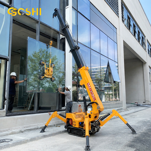 <b>Spider</b> Crane 5 Ton 8 10T 12 Mini Crawler Long 17m 21m With Fly Jib 15m 18m 19m Powered Telescopic Industrial Crawler Cran - Product Image 5