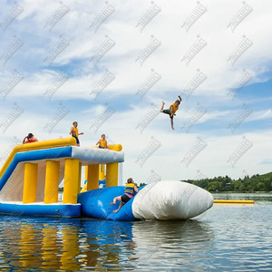 Globo de catapulta de agua inflable de gota de salto de alta calidad Zhenmei para almohada de salto de parque acuático - Product Image 2