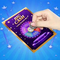 Fabricant de cartes à gratter : Échantillon de design de roue de la fortune, impression personnalisée de tickets à gratter, cartes à gratter pour gagner de l'argent en carton/carton duplex/papier journal