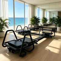 ROARFIT Microformer # 5 Barres de Pilates en alliage d'aluminium (paire) + Plateforme arrière réglable, équipement de studio de Pilates durable et portable