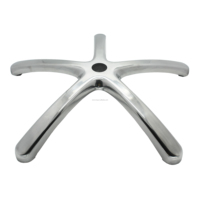 Accessoires modernes de sofa de patron d'alliage d'aluminium de base de chaise pivotante cinq étoiles pour des meubles de chambre à coucher de salon