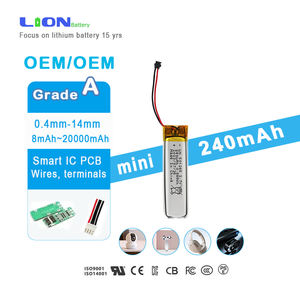LN 소용량 리튬 폴리머 배터리, 3.7V, 501245, 240mAh, 충전식 미니 리튬 폴리머 배터리 ODM/ODM - Product Image 1