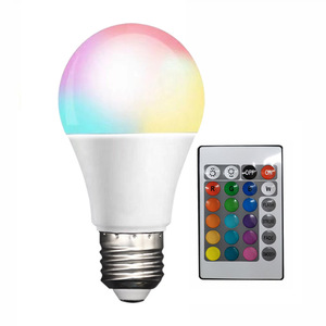หลอดไฟ LED Yxkj E27 Ac 85-265V รีโมทคอนโทรลเปลี่ยนสี RGB สำหรับตกแต่ง - Product Image 5