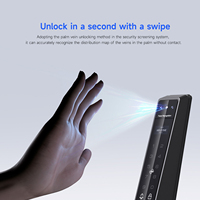 Serrure intelligente Face Id aluminium numérique Cerradura Inteligente Tuya Slim Smart Lock porte coulissante automatique