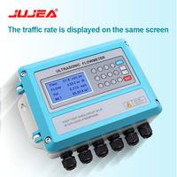 Débitmètre ultrasonique haute précision JUJEA |   Débitmètre numérique sans contact à fixation par pince |   RS485 4-20mA Eau Huile DN15-DN6000 IP68