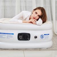 Matelas pneumatique intelligent avec pompe intégrée - Lit gonflable double haut de gamme pour la maison, les voyages et le camping - Lit gonflable de qualité supérieure pour