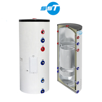 Vente à chaud en acier inoxydable 500L réservoir d'eau chaude de stockage accepter réservoir tampon d'eau chaude personnalisé avec bobine dhw