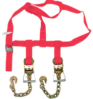 Filet de fixation latérale pour roue avec boucle à came et double cliquet, rallonge de chaîne pour fixations de pneus