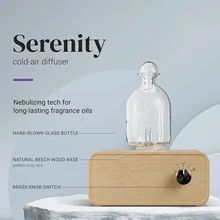 Thủy Tinh Tinh Không Khí Hương Thơm Dầu Khuếch Tán Hạt Gỗ Cơ Sở 2600MAh Chuyên Nghiệp Máy Phun Sương Cho Nhà Văn Phòng Phòng - Product Image 3