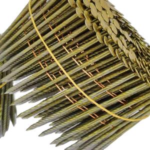 1 1/4 \ "1 1/2 \" 1 3/4 \ "11 Gauge 0.120 \" Glad 15 Graden Diamant Punt Cs Ss Bv Hdg Mg 7200 Tel Coil Nagel Stalen Dakspijkers - Product Image 1