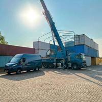 Abri conteneur à toit en chevalet simple 12x18 m pour le stockage d'équipements