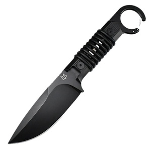 Couteau utilitaire à lame fixe Fox, pointe droite, pour le camping en plein air, acier inoxydable, manche en bois, épaisseur 3 mm, multi-usages, OEM - Product Image 5