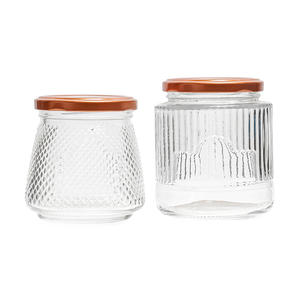ขวดแก้วเปล่าคุณภาพสูง 200 มล. สำหรับเก็บของ ใส ใช้ใส่น้ำผึ้ง ฝาปิดโลหะ สามารถสกรีนโลโก้ได้ เหมาะเป็นของขวัญคริสต์มาส ใช้ในบ้านและครัว - Product Image 1
