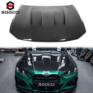 Capó de Fibra de Carbono Seca Estilo N con Ventilación para BMW Serie 4 G22 G23 G26 430i 440i, Cubierta de Válvulas del Motor - Product Image 1