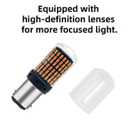 Ampoule LED de frein et de clignotant 1157 3014 144SMD avec décodeur Canbus anti-étincellement 12V universelle pour 1156 7440 T20