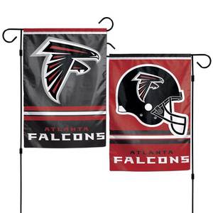 Nouveau drapeau de jardin imprimé numériquement double face 100% polyester des Falcons d'Atlanta - Product Image 2