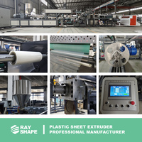Mesin Ekstrusi Lembaran Plastik PP Otomatis Penuh dengan Penggerak Servo, Lini Produksi, Bantalan Sekrup, Mesin Digital