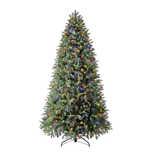 卸売Ledクリスマスツリーライト付き6フィートled人工PEクリスマスツリー