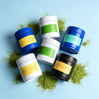Boîte d'emballage portable hermétique haut de gamme personnalisée de 30-50g de qualité alimentaire pour thé Matcha, Hojicha, protéines, cacao, poudre de menthe pour chat