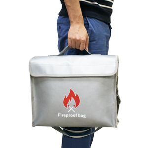 Lớn khả năng chịu nước lưu trữ tập tin Silicone tráng sợi thủy tinh tiền túi an toàn chống cháy túi tài liệu với xử lý - Product Image 5