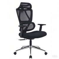 Chaise de bureau ergonomique LAIAN en mesh, avec accoudoirs 3D, appui-tête réglable, pivotante, pour manager