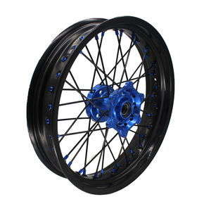 Ruedas de aleación de aluminio para motocicleta, <span class=keywords><strong>supermotard</strong></span> YZ <span class=keywords><strong>125</strong></span> Billet, 1 Juego - Product Image 2