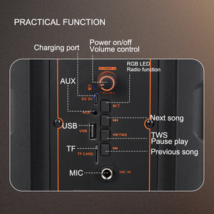 Zqs805 Chất lượng cao Bluetooth <span class=keywords><strong>Speaker</strong></span> với bass LEVER Micro không dây <span class=keywords><strong>USB</strong></span> và giao diện phụ trợ loa - Product Image 4