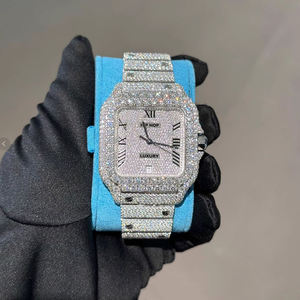 Luxury Iced Sapphire Diver Watch 100 <b>Bar</b> Waterproof Automatic Mechanical Premium Women's High-<b>End</b> Watch with Luminous Dial - Product Image 5