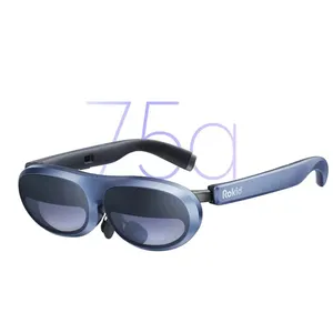 نظارات ذكية من ROKID ماكس للاستخدام مع الواقع الافتراضي نظارات رؤية ألعاب ثلاثية الأبعاد متنقلة يمكن حملها على جهاز الكمبيوتر المحمول نظارات غير واقعية للاستخدام مع الواقع الافتراضي كلها في جهاز واحد