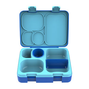 Lonchera de Silicona y Tritán de una Sola Capa para Niños, Apta para Microondas y a Prueba de Fugas, Contenedor Portátil al por Mayor para Niños - Product Image 4