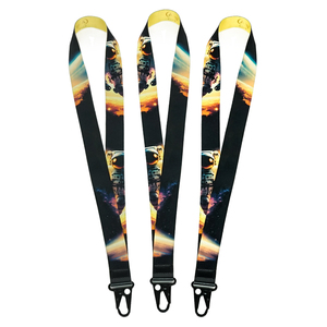 Hot Selling Nylon <b>Lanyard</b> Silkscreen <b>Polyester</b> Badge Reel <b>Lanyard</b> With Metal Buckle - Product Image 6