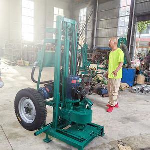 Gemakkelijk te bedienen draagbare rotatiekop kleine mini hydraulische hef-elektrische boormachine waterputboorinstallatie - Product Image 4