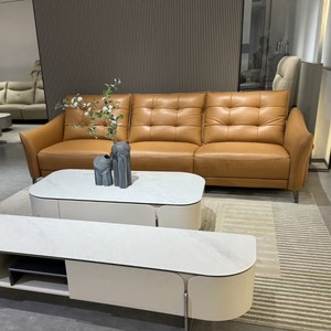Sillón Reclinable de Cuero Genuino al por Mayor, Sofá Esquinero Reclinable de 3 Plazas 6363 #   Conjunto de Muebles Reclinables Modernos Eléctricos - Product Image 2