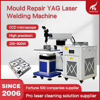 Nouvelle machine de soudage laser YAG industrielle pour la réparation de moules, haute puissance instantanée 200W, CNC automatisée pour la soudure de précision des fissures et l'outillage.