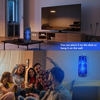 Zapper de insectos, Zapper de mosquitos para interiores, trampas para matar mosquitos, insectos voladores, Zapper, lámpara para mosquitos, exterior de plástico ABS