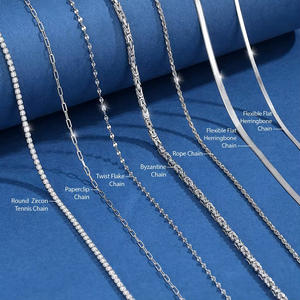 Cde मूल गहने लड़कियों इतालवी 925 स्टर्लिंग चांदी चेन हार - Product Image 3