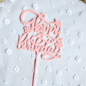 Honey And Sweetness Happy Birthday Acrylic <b>Cake</b> Toppers Gold Silver Pink Rose Gold <b>Cake</b> <b>Decoration</b> Birthday Party <b>Supplies</b> - Product Image 2