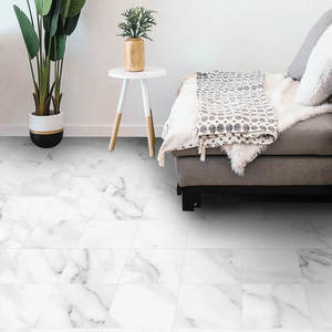 Suelo de vinilo blanco <span class=keywords><strong>y</strong></span> negro de diseño moderno <span class=keywords><strong>para</strong></span> uso en el hogar, azulejo de pared, cocina, baño, dormitorio, suelo de PVC, oficina, Hospital, suelo de PVC - Product Image 3