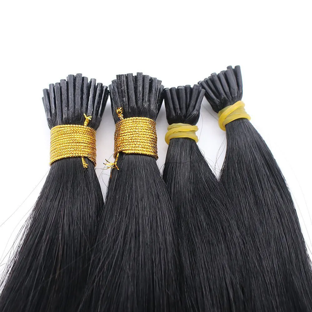 I Tips Human Hair Extensions Wholesale Remy Russian I-tip 100% Human Hair, Double Drawn I Tip Raw Virgin Hair extension