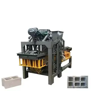 Nuevo diseño Laterite Sahara 4-25 Plc Máquina automática para hacer ladrillos Maquinaria