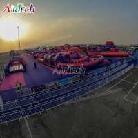 1000m Nouveau Guinness Records Piste de course gonflable pour adultes la plus longue au monde par un fabricant fournisseur d'usine chinois