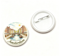 Produsen Pin Berkualitas Tinggi, Tombol Tempel, Cetak Sublimasi Logo Kustom, Badge Laminasi Tinplate untuk Dekorasi Pakaian