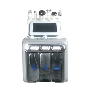 6 em 1 Hydra Oxygen Jet Rf Aqua Peel Limpeza Profunda 7 em 1 Pequena Bolha de Água Face Dermoabrasão Máquina SPA Salon